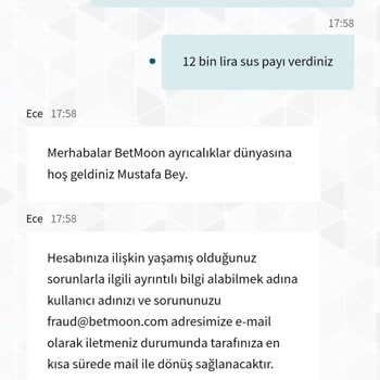Betmoon Kazancımın Silinmesi Ve Çözüm Bulunamaması