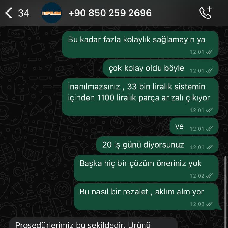 İtopya Bilgisayar İtopya'dan Sipariş Verdiğim Hazır Sistemin İçindeki SSD Arızalı Geldi