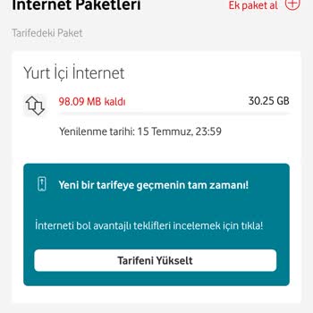 Vodafone Sözde Sınırsız Sosyal Medya