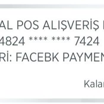 Facebook Payment İzinsiz Paramı Çekmiş