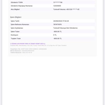 Turkcell Faturama İademi Yansıtmıyor!