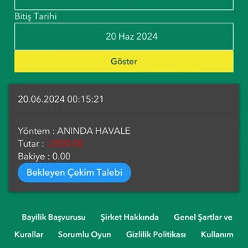 Betpark Çekimim Ödenmiyor Hiç Memnun Değilim