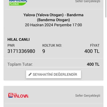 Obilet'ten Alınan Kamil Koç Firması 2 Saat Rötar Yaptı