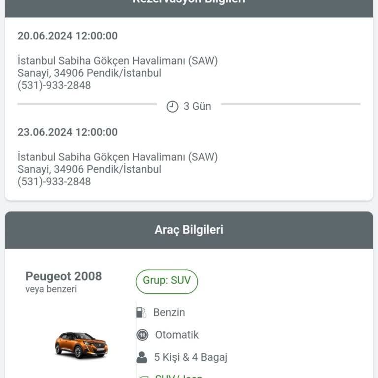 York Car Rental Araç Kiralama Rezervasyon