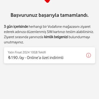 Vodafone'A Hattınızı Taşımayın!