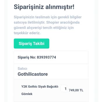 Gothilicastore Aldığım Ürün Kargoya Verilmedi