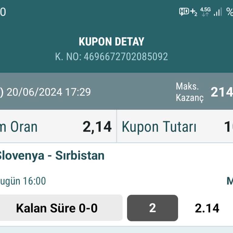 Nesine Tutan Kuponum Tutmadı Gösteriliyor.