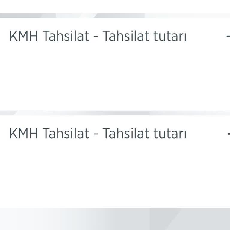 Ziraat Bankası KMH-tahsilat Tutarı Alınması