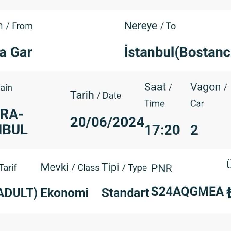 TCDD Engelli Bilet Satışı