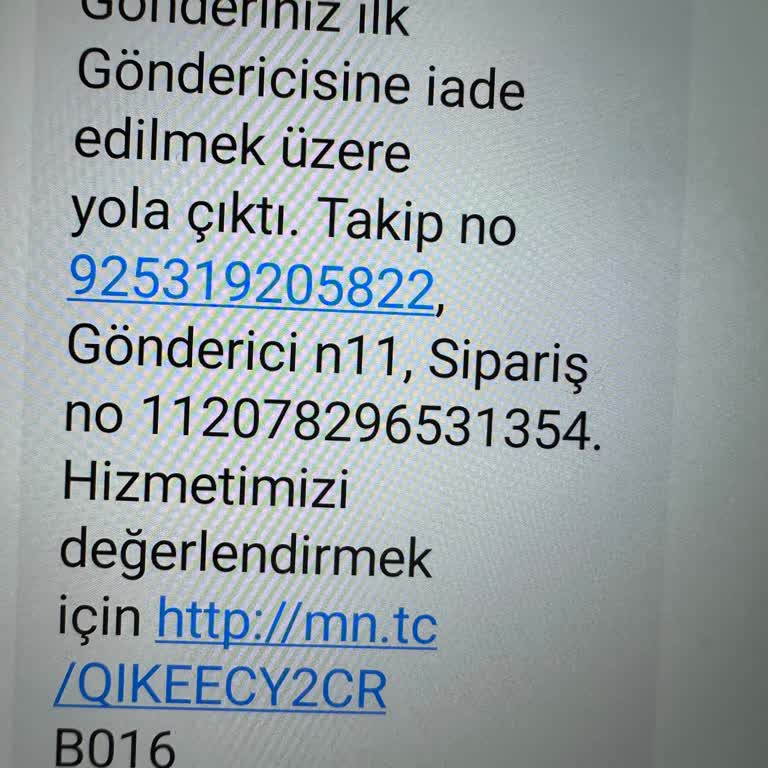 MNG Kargo Gelen Ürünümü Geri İadeye Gönderdi