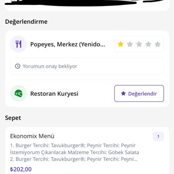 Popeyes Hamburger Alayım Dedim Ekmeği Yedim