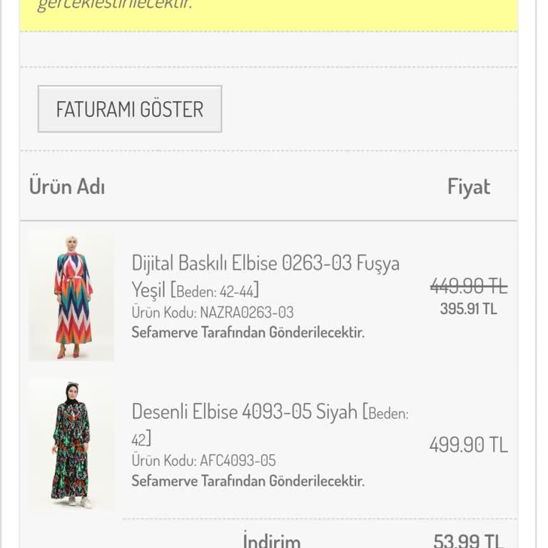 Sefamerve Online Alışveriş Deneyimim