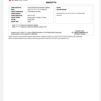 Adksotth Mağduriyeti Ziraat Bankası Kredi Kartı