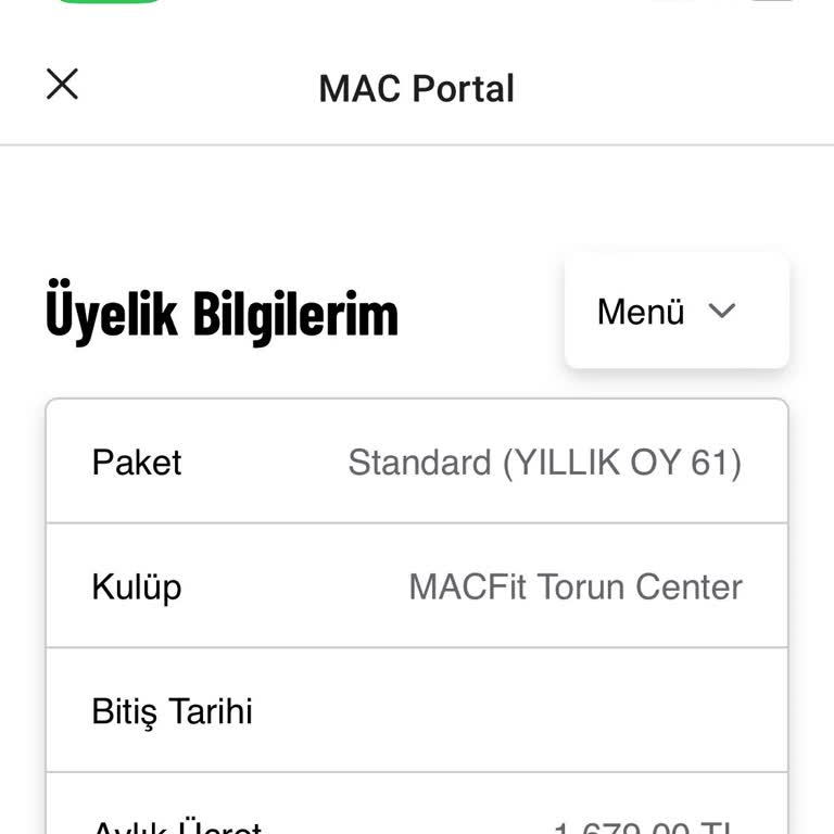 MACFit (İstanbul Avrupa) Macfit İzin Olmadan Üyelik Yenileme