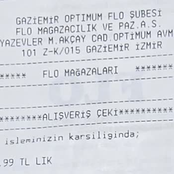 FLO Ayakkabı FLO'dan Aldım Hatalı Ürün Tehditle Posta Çeki Verdiler Kullanamıyorum