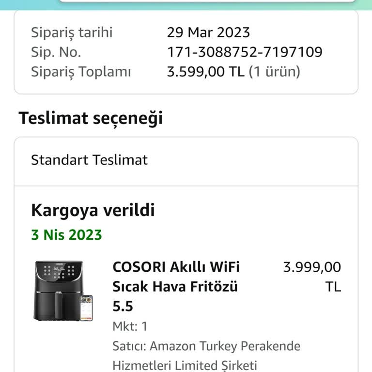 Amazon.com.tr Sattığı Ürünün Arkasında Durmuyor.