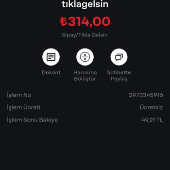 Tıkla Gelsin Siparişim Sisteme Düşmedi