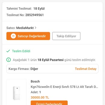 Media Markt Yanlış Ürün Getirdi Değişim Yapmıyor