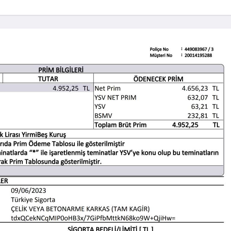 Ziraat Bankası Türkiye Sigorta Özel Konut Sigortası