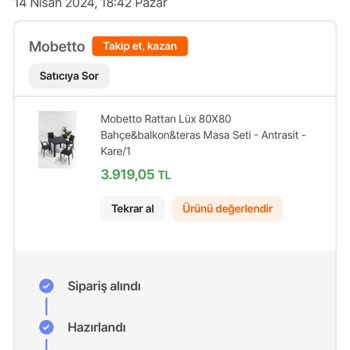 Hepsiburada, Mobetto Ürün Gelmiyor Yok Yok