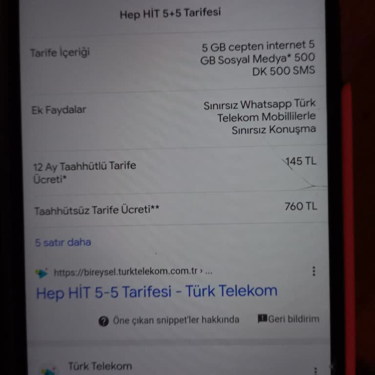 Türk Telekom Hit 5+5 Tarifesi Ve WhatsApp Kullanım Sorunu