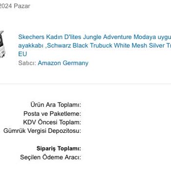 Amazon Yanlış Numara Ayakkabı