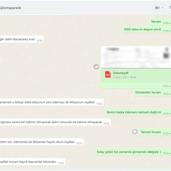 Replika Diploma Diplomaparaile Ödemeyi Alıyor İşlem Yapmıyor