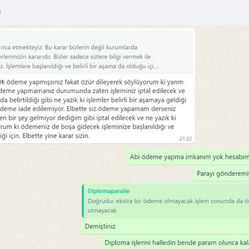 Replika Diploma Diplomaparaile Ödemeyi Alıyor İşlem Yapmıyor