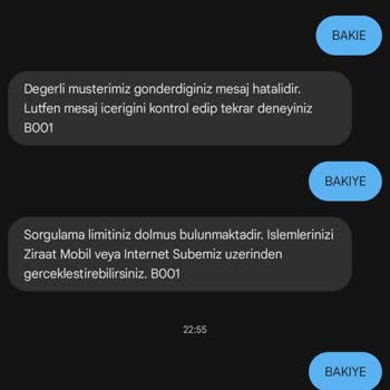 Ziraat Bankası Bakiye Sorgulama Limitinin Arttırılması