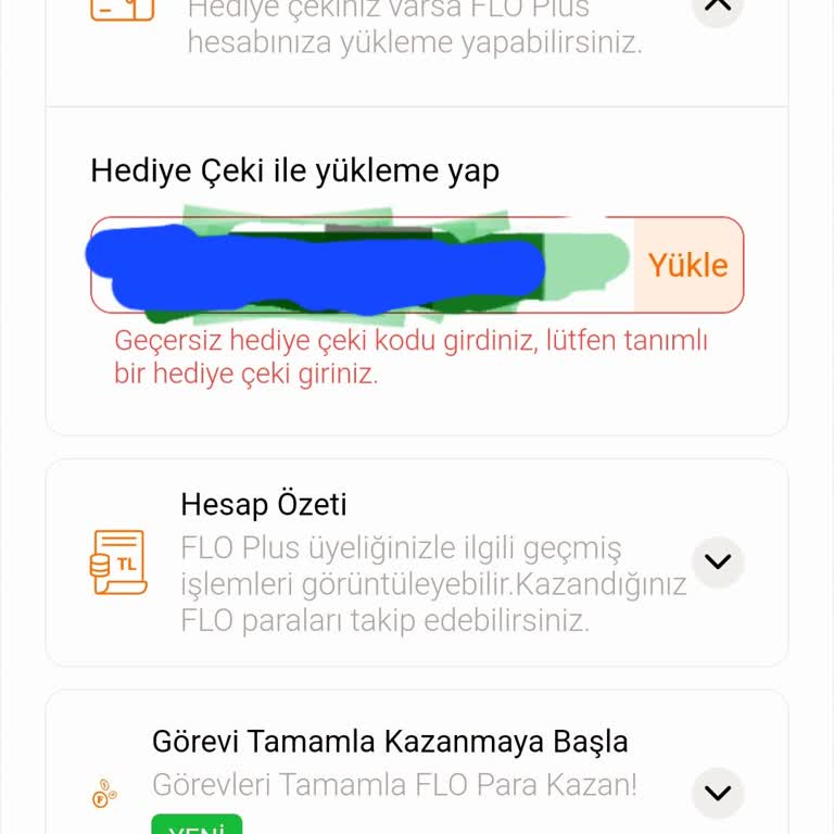 FLO Ayakkabı FLO Çek Hatası