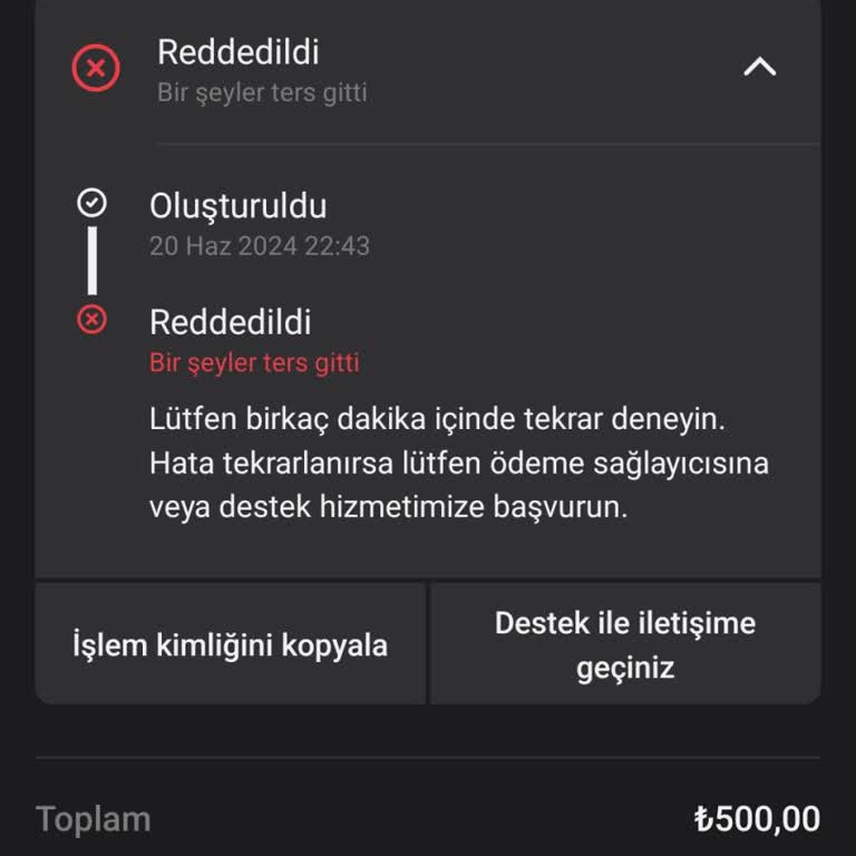 Binomo Para Yatırma İşlemi Hata