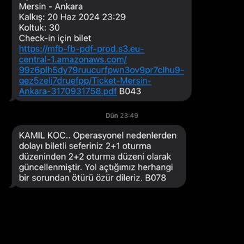 Kamil Koç Fiyat Farkı Alıp Külüstür Araç Gönderiyor