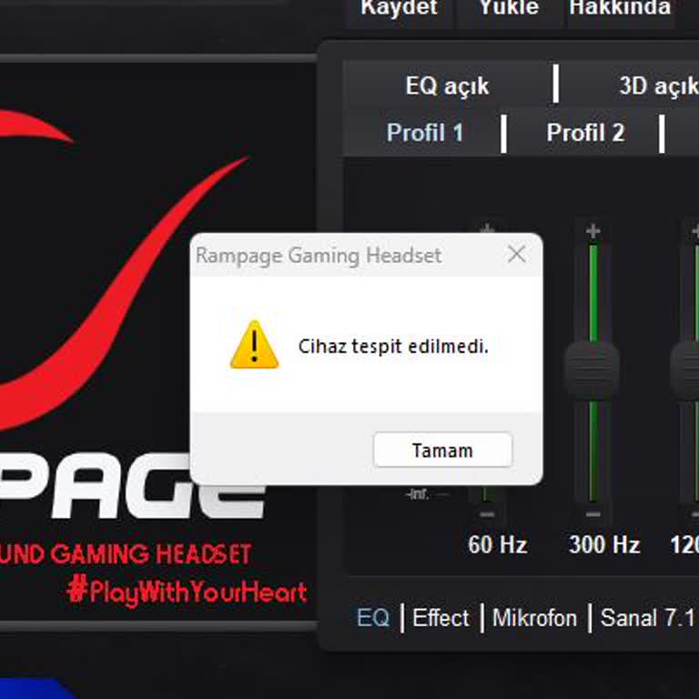 Rampage Amaze Driver Çalışmıyor
