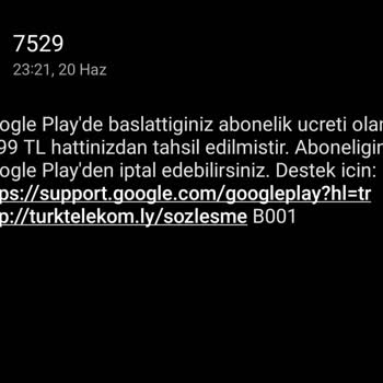 Türk Telekom Google Play Kafasına Göre Abone Ödemesi Çekiyor.
