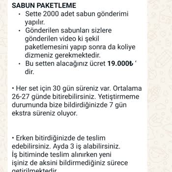 Paketlemeacentesi (Instagram) Evde Sabun Paketleme Şikayeti