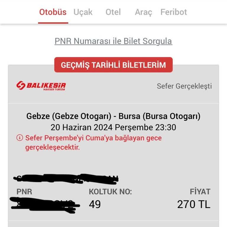 Balıkesir Hakser Turizm Otobüs Ve Yazıhane Mağduriyeti