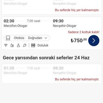Kamil Koç Ne Olduğu Belli Olmayan Otobüs Listesi