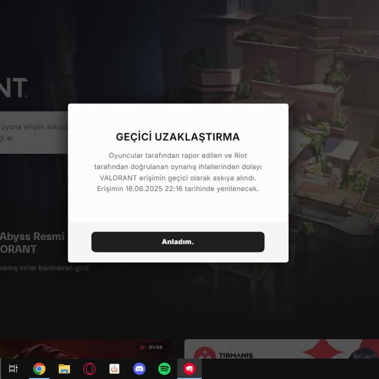 Valorant Afk Ban Yedim