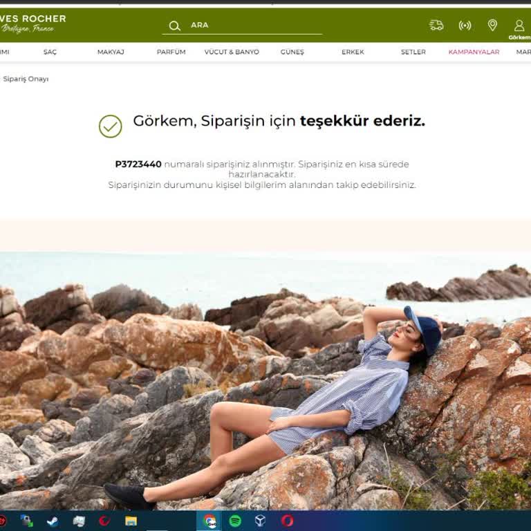 Yves Rocher Siparişlerim Kısmında Siparişim Görünmüyor.