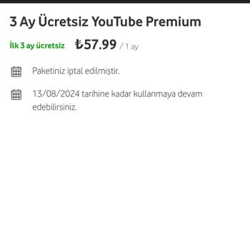 Vodafone'un YouTube Premium Kampanyası Hüsranı