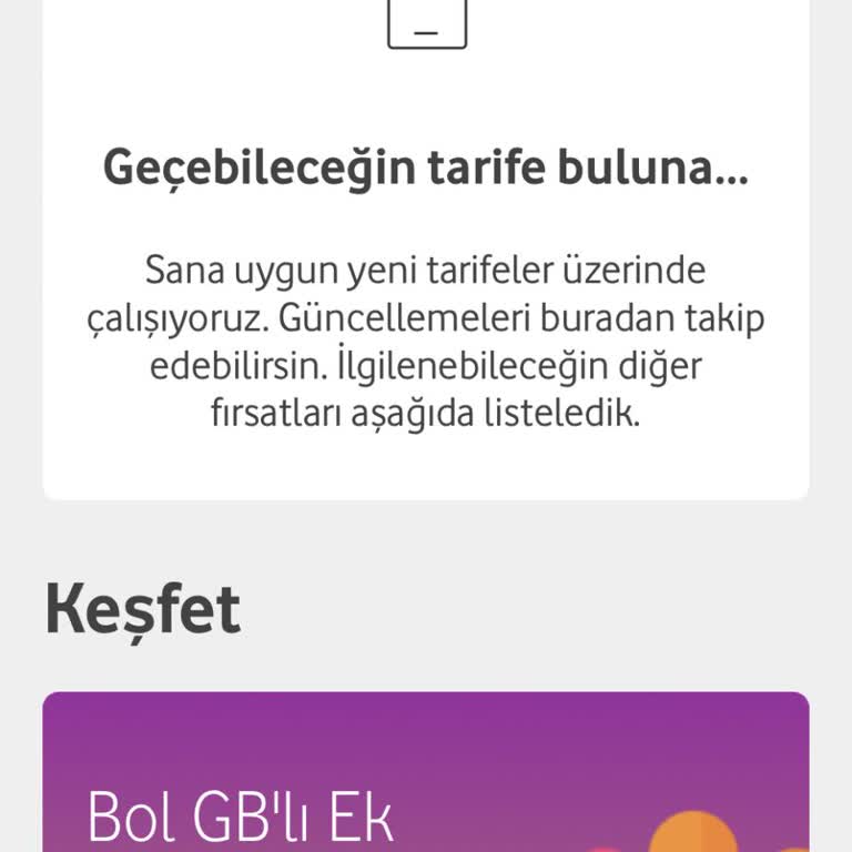 Vodafone Yeni Donem Teklif