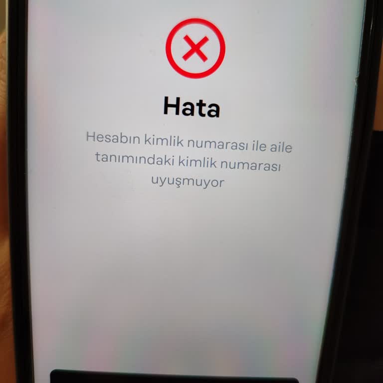 Papara Kimlik Numarası İle Aile Tanımındaki Kimlik Numarası Uyuşmuyor!