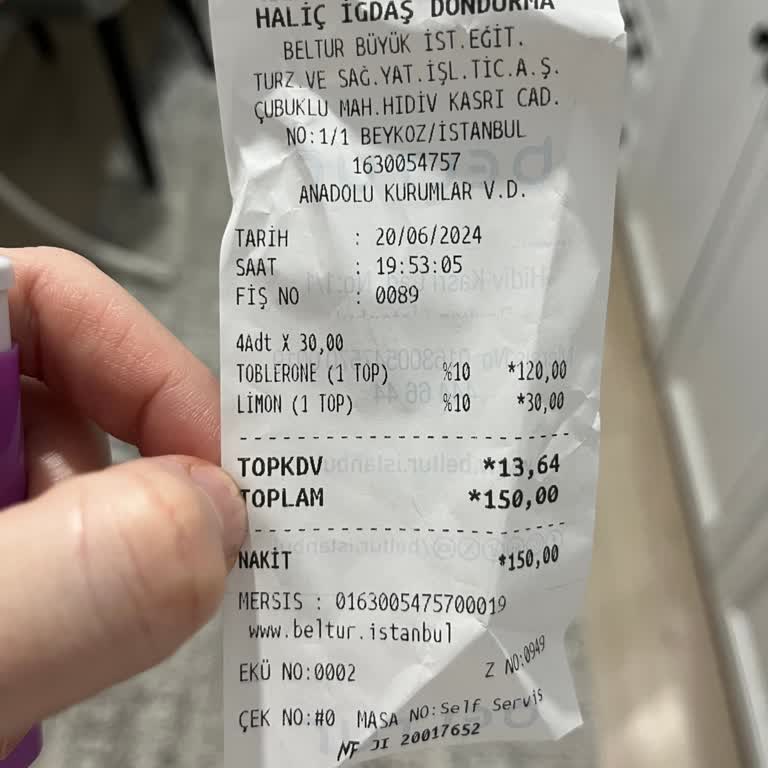 Beltur Dondurma Pahalı Ve Hizmet Sıfır