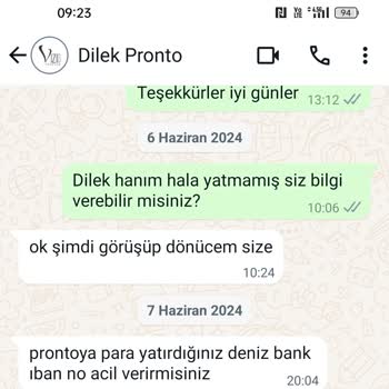 Prontotour Ücret İadesini 1,5 Aydır Yapmıyor