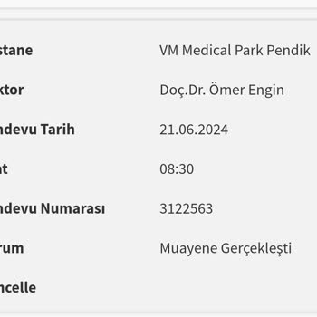 Medical Park Hastanesi Muayene Yapılmadığı Halde Muayene Yapılmış Gösterilmesi