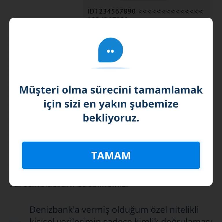 Denizbank Müşteri Olamama Sorunu