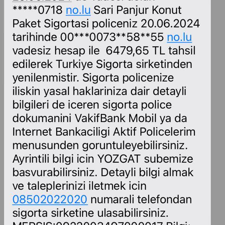 VakıfBank Sarı Panjur Konut Sigortası