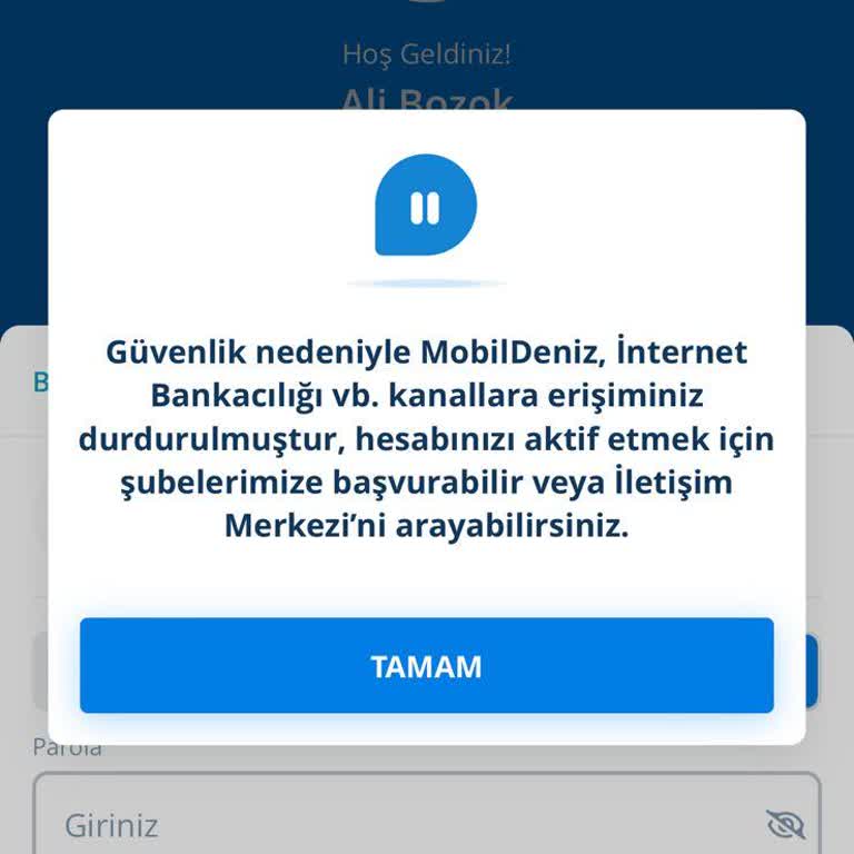 Denizbank Mobil Bankacılık Ve Müşteri Hizmetleri Hayal Kırıklığı
