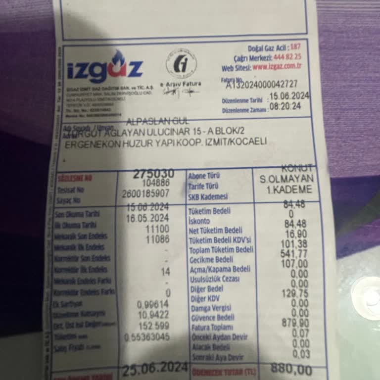 İZGAZ Az Kullanıma Çok Yüksek Fatura
