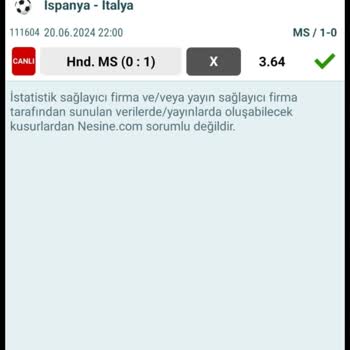 Nesine Tutan İddianın Parasına Kondu